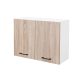 Praktik 80 felső szekrény 2 ajtós, fehér-sonoma tölgy