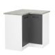 Praktik 90 alsó sarok szekrény 2 ajtós, fehér-antracit