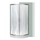 Spirit BAMBOO 80x80x194 cm íves zuhanykabin, erősített akril zuhanytálcával