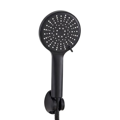 Lili 5 funkciós kézizuhany tömlővel tartóval fekete