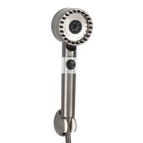 Kori 3 funkciós kézizuhany tömlővel tartóval szürke