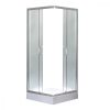 Spirit Matt 90x90x194 cm-es szögletes zuhanykabin, erősített akril zuhanytálcával