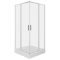 Solid SQ 100 króm szögletes zuhanykabin zuhanytálcával