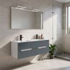 Trent Fürdőszobabútor 120 cm kerámia mosdóval tükörrel 60x120 cm fehér-antracit szürke