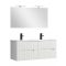 Trent Fürdőszobabútor 120 cm kerámia mosdóval tükörrel 60x120 cm fehér