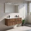 Trent Fürdőszobabútor 120 cm kerámia mosdóval tükörrel 60x120 cm sunset tölgy