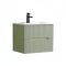Trent 60 alsó fürdőszobabútor kerámia mosdóval (2 fiókos) pisztáciazöld-olivazöld