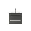 Vario Clam 60 alsó szekrény mosdóval fehér-antracit