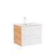Vario Clam 60 alsó szekrény mosdóval tölgy-fehér