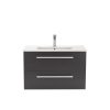 Vario Clam 80 alsó szekrény mosdóval fehér-antracit