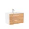 Vario Clam 80 alsó szekrény mosdóval fehér-tölgy