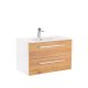 Vario Clam 80 alsó szekrény mosdóval fehér-tölgy