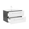 Vario Clam 80 alsó szekrény mosdóval antracit-fehér