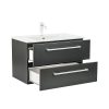 Vario Clam 80 alsó szekrény mosdóval antracit-antracit