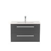 Vario Clam 80 alsó szekrény mosdóval tölgy-antracit