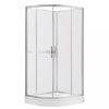 Vivara kabin fehér üveg hátfallal, zuhanytálcával Easy clean bevonattal 90x90x210 cm
