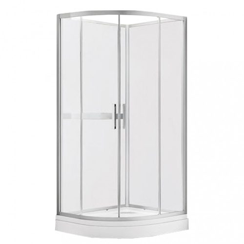 Vivara kabin fehér üveg hátfallal, zuhanytálcával Easy clean bevonattal 90x90x210 cm