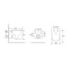 Adele tornado ultracsendes fali rimless WC