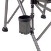 Leziter Comfort karfás horgász szék pohártartóval szürke