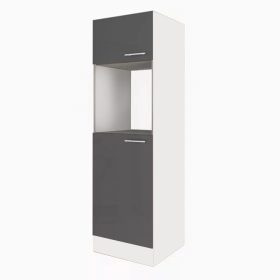 Yorki 60-as kamra szekrény fehér korpusz selyemfényű antracit fronttal