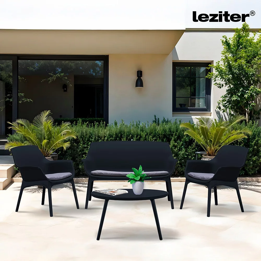 Leziter Set de mobilier de grădină Tampa cu 4 locuri