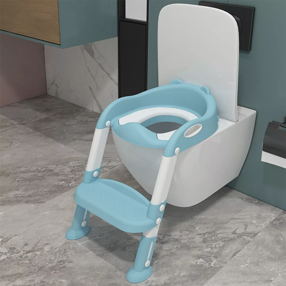 Leziter Reductor de toaletă în trepte albastru